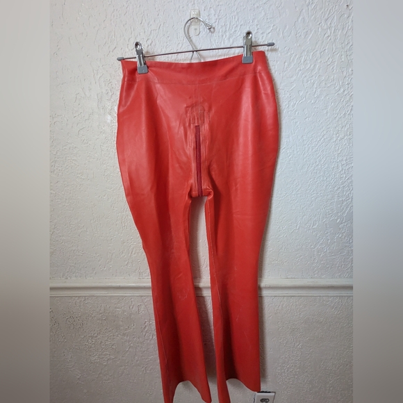 Red Latex Cheongsam Dress Size 6 - Picture 5 of 5